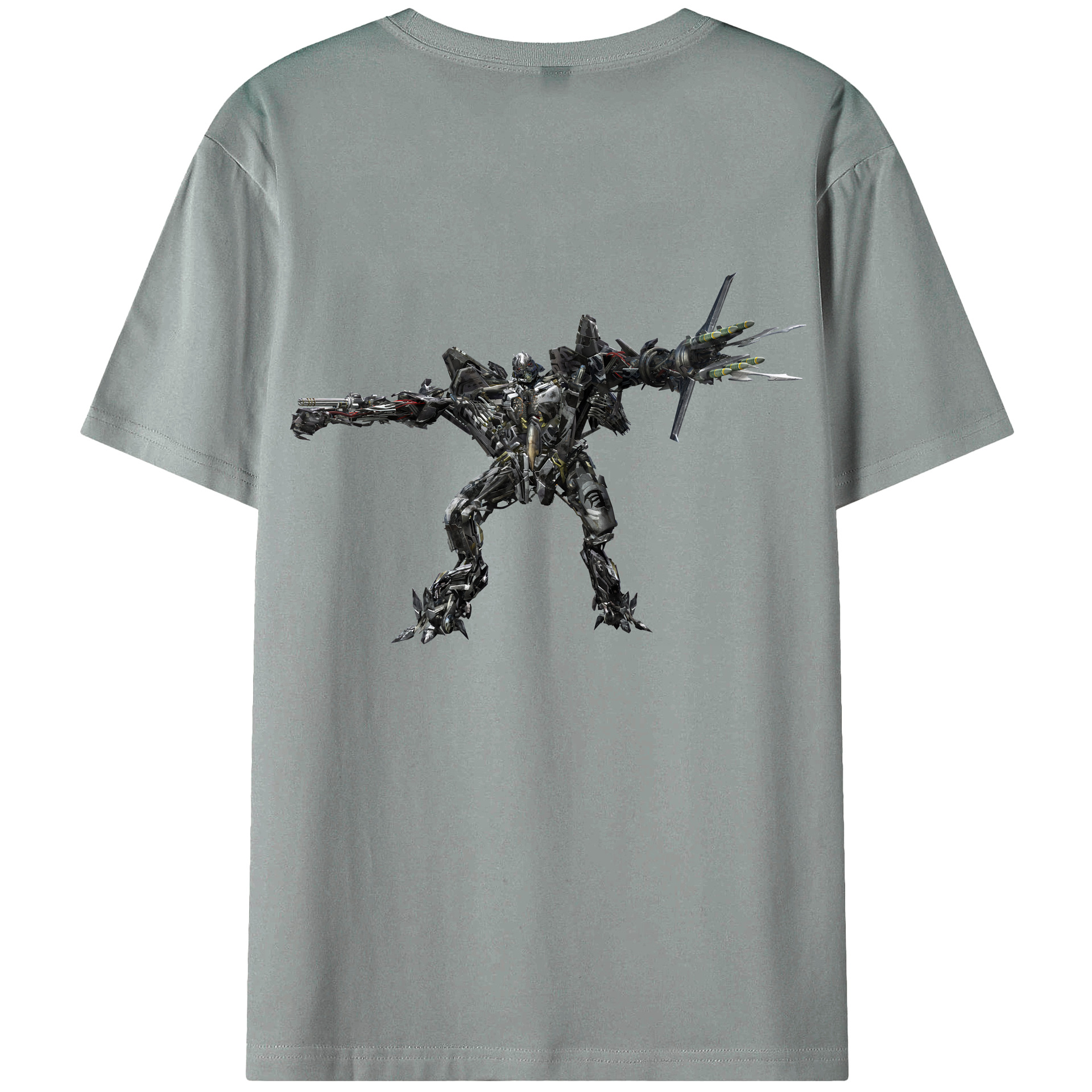 （画像用） Transformers トランスフォーマー 綿100％ メンズ半袖Tシャツ（バックプリント） 通気性